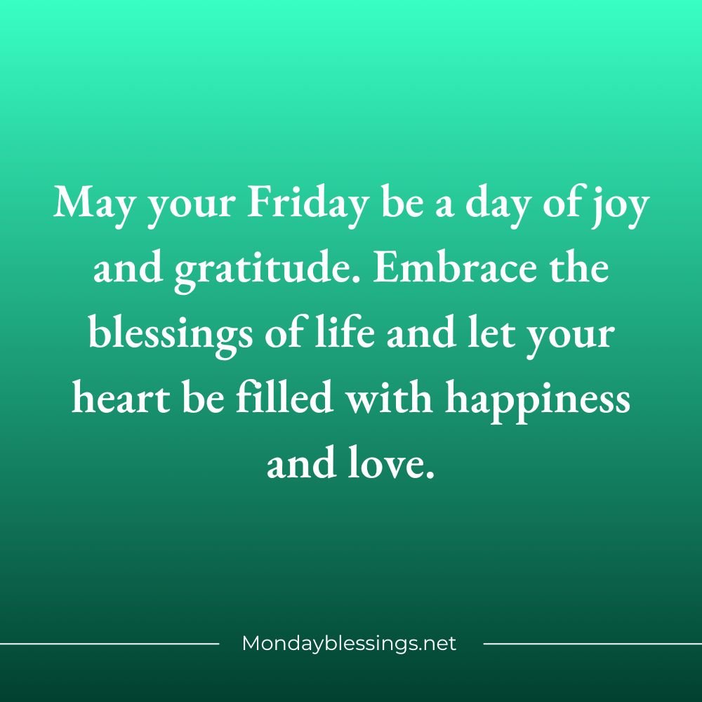 Friday Blessings Quotes