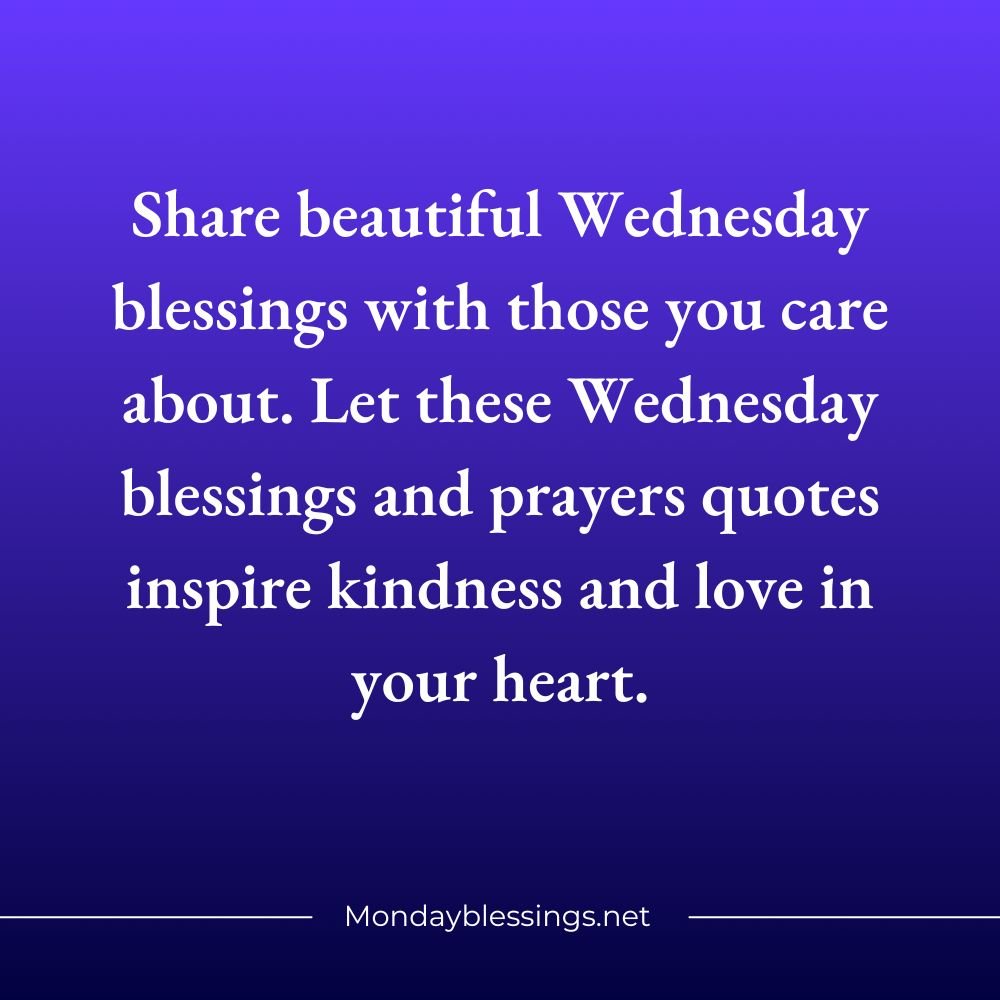 Wednesday Blessings and Prayers