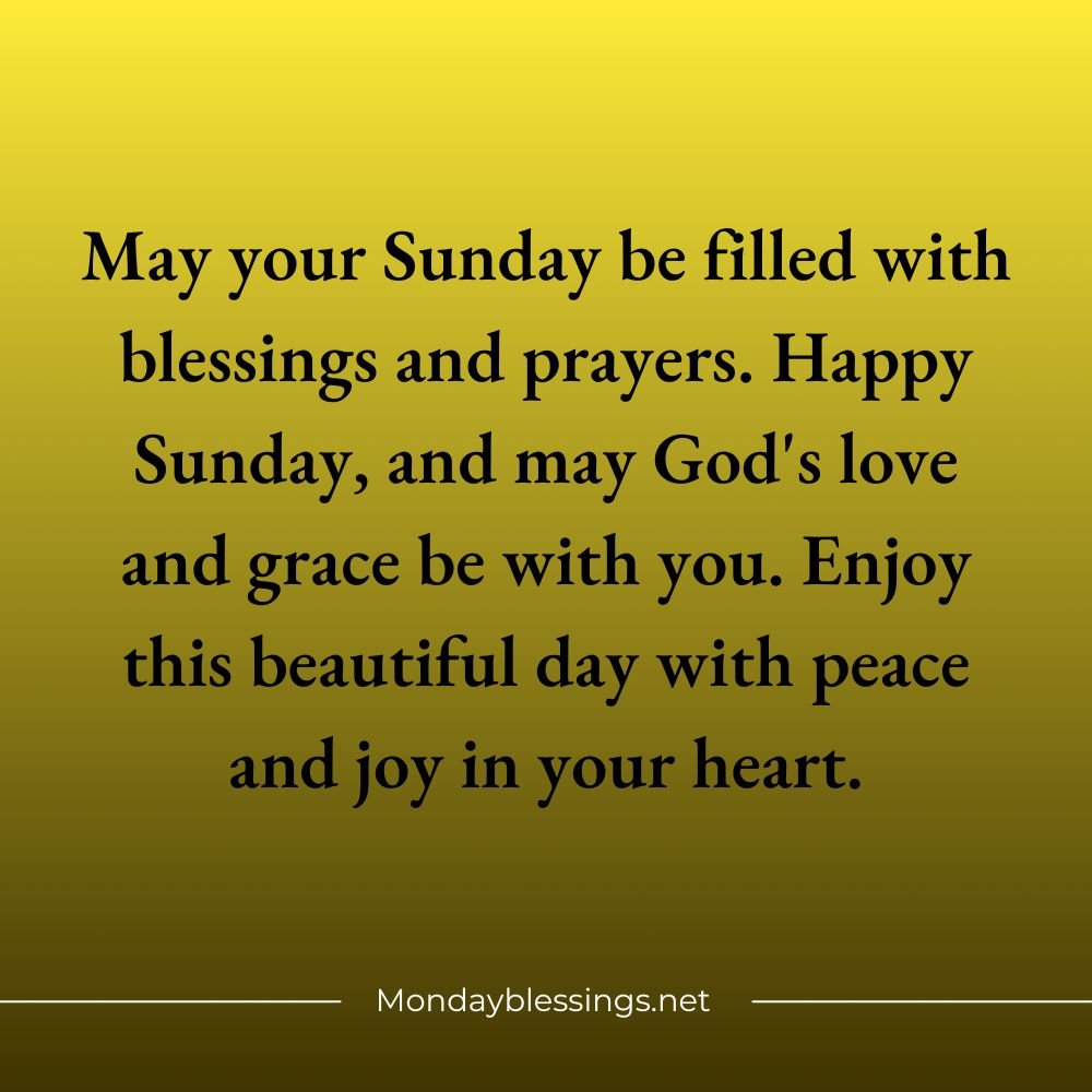 Happy Sunday Blessings