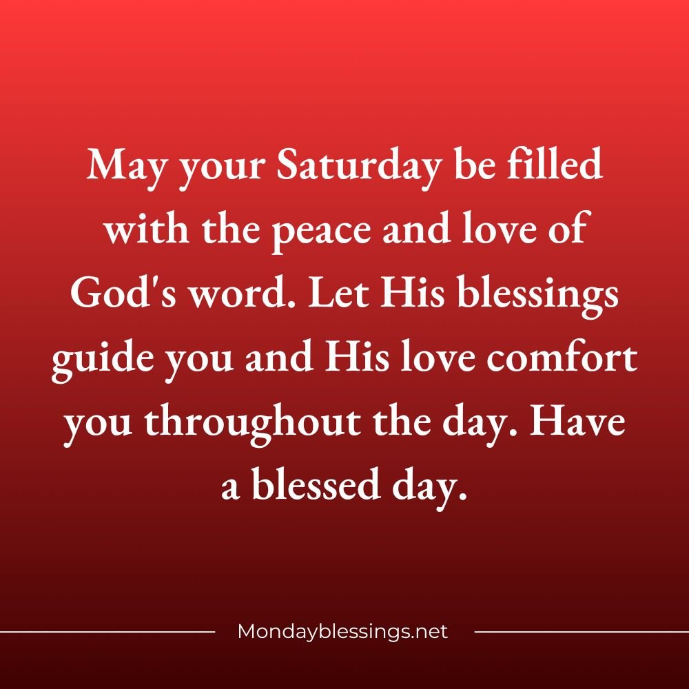 Saturday Blessings Quotes