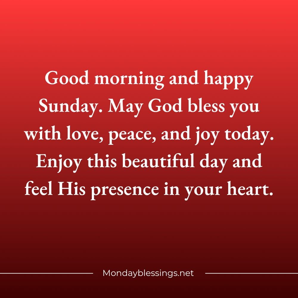 Happy Sunday Blessings