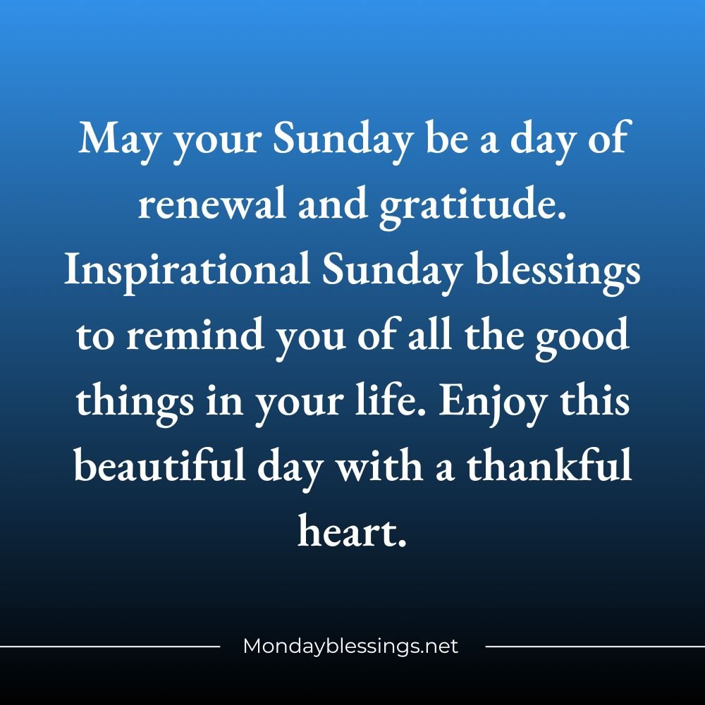 Happy Sunday Blessings