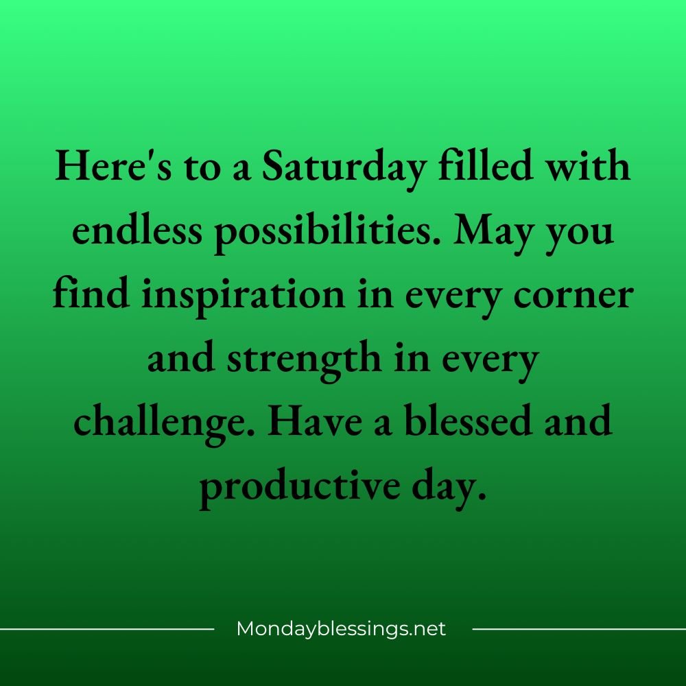 Saturday Blessings Quotes