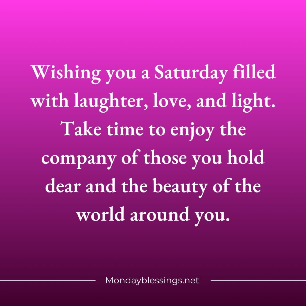 Saturday Blessings Quotes