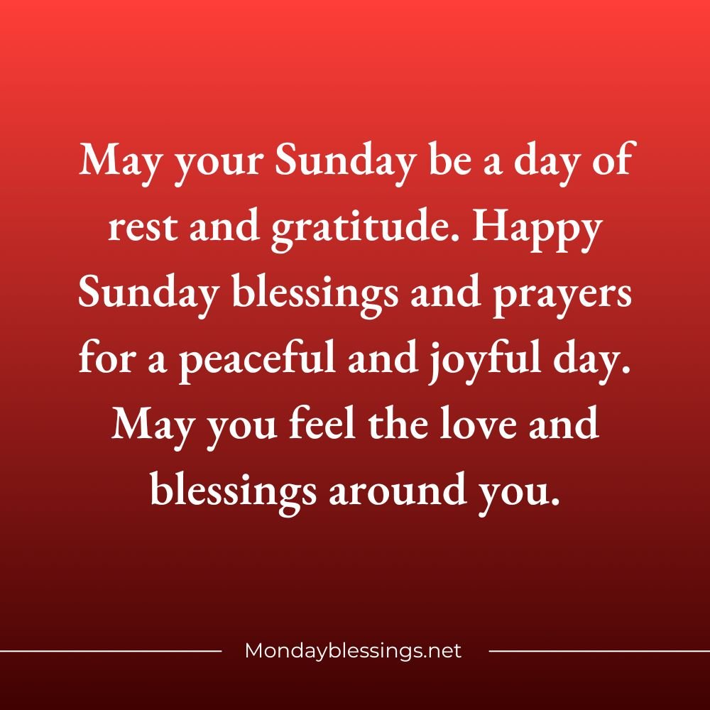 Happy Sunday Blessings