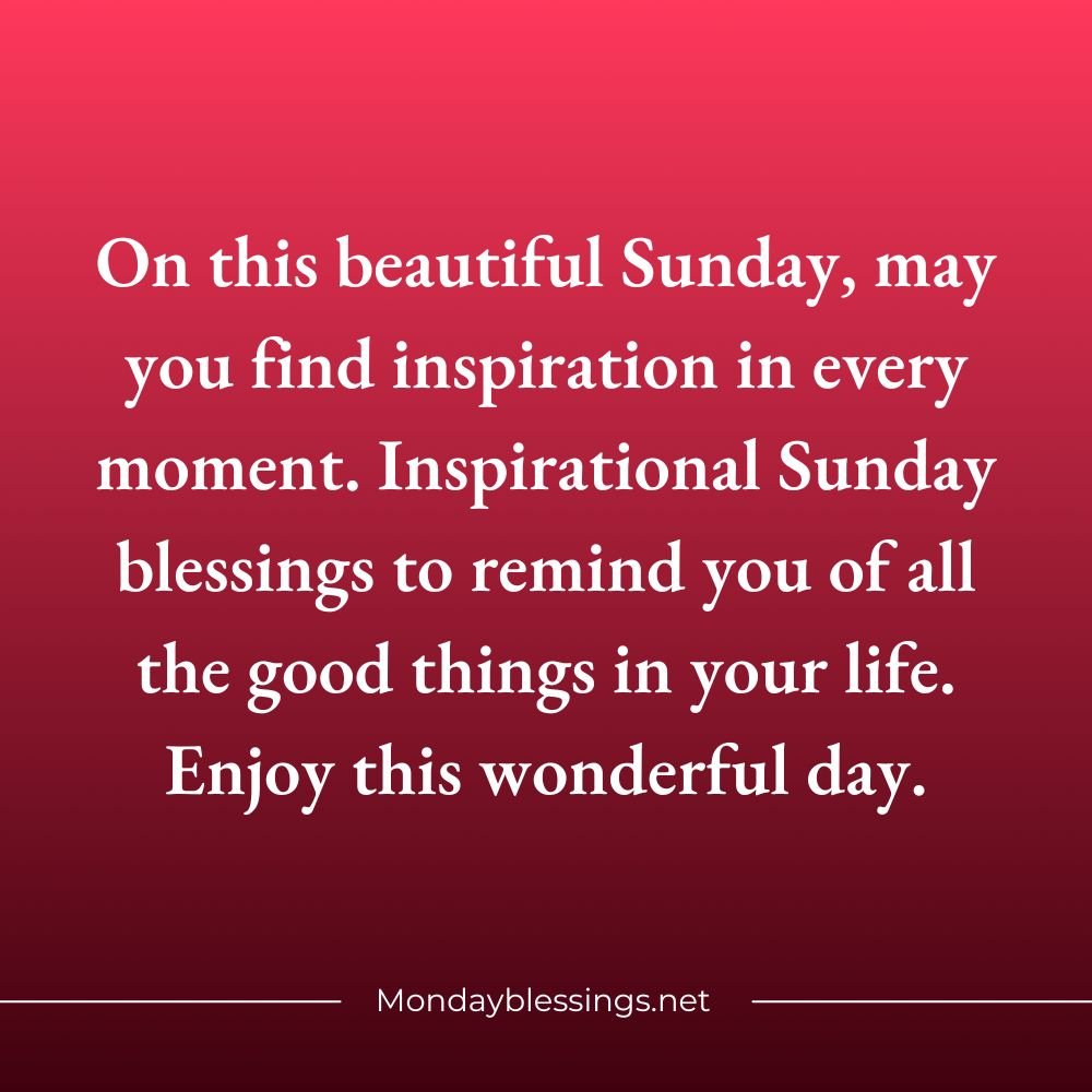 Happy Sunday Blessings