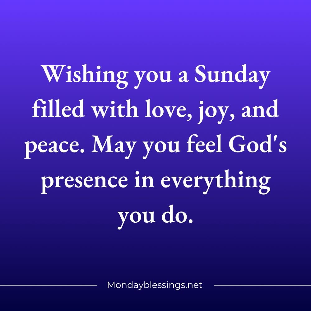 Good Morning Sunday Blessings