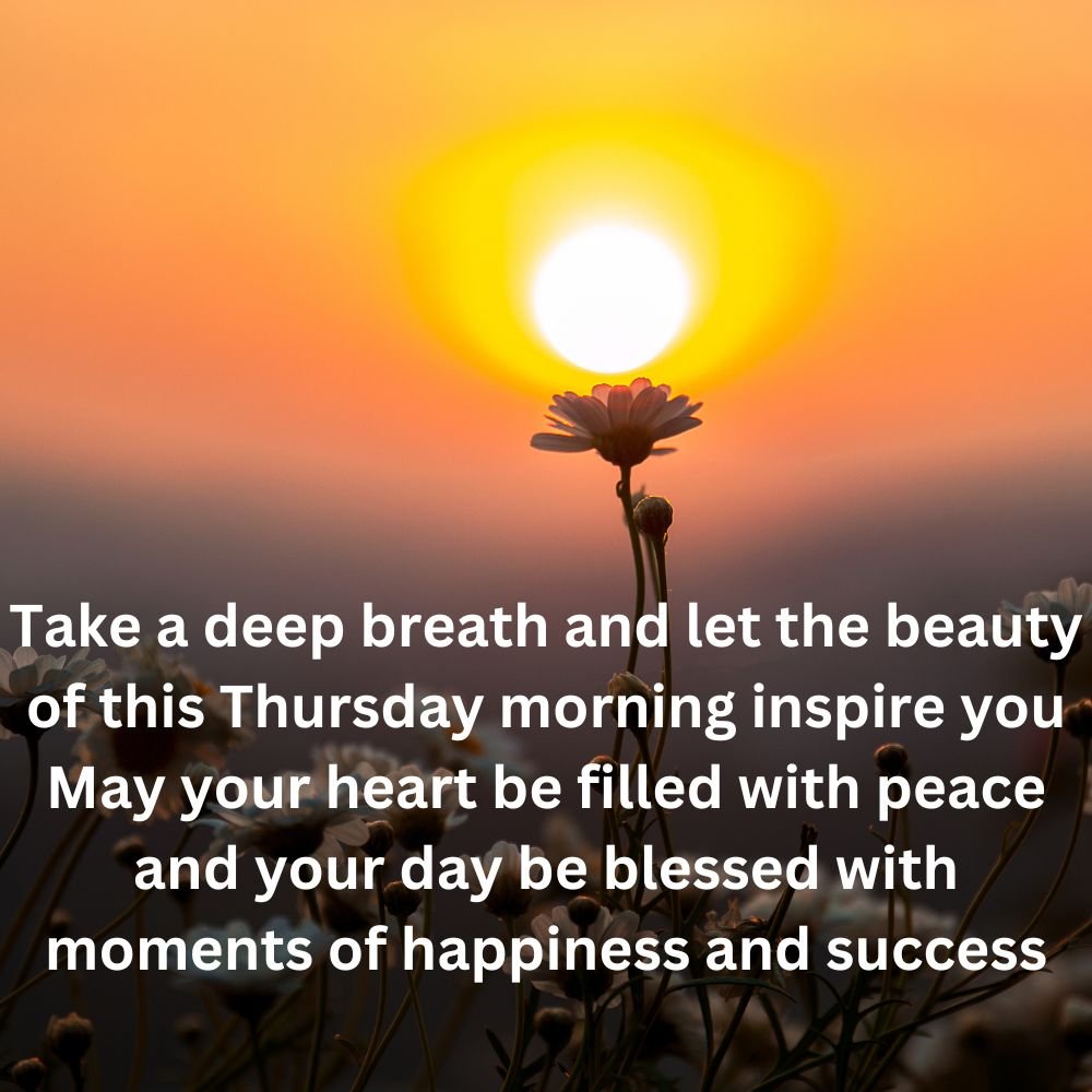 Good Morning Thursday Inspirational Blessings