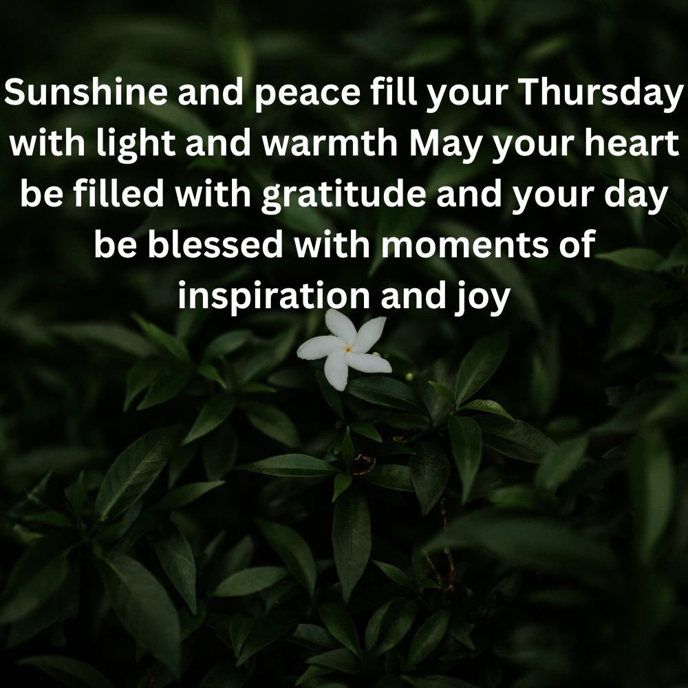 Good Morning Thursday Inspirational Blessings