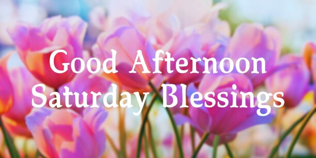 Good Afternoon Saturday Blessings