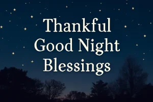 Thankful Good Night Blessings
